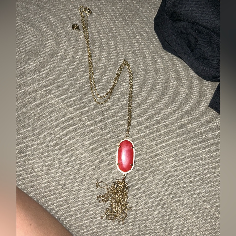 Kendra scott gold with red